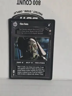 Star Wars CCG Theed Palace Rune Haako Legal Counsel Card, Near-Mint Condition - Image 1