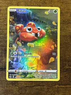 Pokemon TCG Paras Crown Zenith: Galarian Gallery Holo Rare Card GG32/GG70 - Image 1