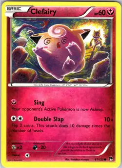 Clefairy 81/122 Common Regular Card XY - BREAKpoint Pokemon TCG LP - Image 1