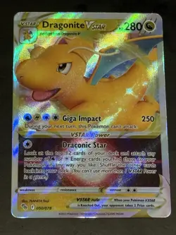 Pokemon TCG Dragonite VSTAR Holo Ultra Rare Card 050/078 Pokemon - Image 1