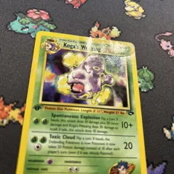 1st Edition Koga’s Weezing 50/132 PL -Vintage Pokemon Card- Gym Challenge (8q) - Image 5