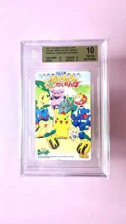 PIKACHU’s PikaBoo phone card BECKETT 10 Pristine - Rare Japan 2001 - Image 5