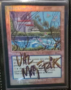 MTG FOIL FAERIE CONCLAVE SHADOW SIGNED BY ARTIST - Image 1