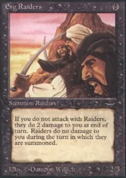 Erg Raiders (Dark) LP, English MTG Arabian Nights - Image 1