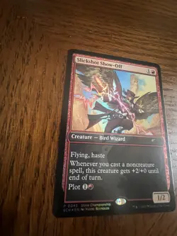 Slickshot Show-Off OTJ Store Championship Foil NM PROMO MTG - Image 3