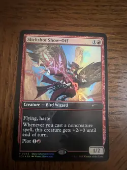 Slickshot Show-Off OTJ Store Championship Foil NM PROMO MTG - Image 4