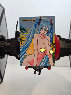 MTG, Command Tower, Hatsune Miku, Waifu, Alter Hand Painted by BAZAYO 18+ - Image 1