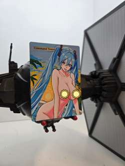 MTG, Command Tower, Hatsune Miku, Waifu, Alter Hand Painted by BAZAYO 18+ - Image 2