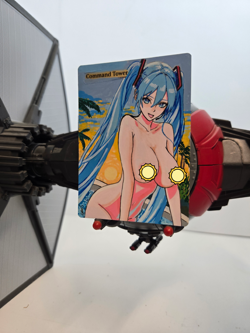 MTG, Command Tower, Hatsune Miku, Waifu, Alter Hand Painted by BAZAYO 18+ - Image 3