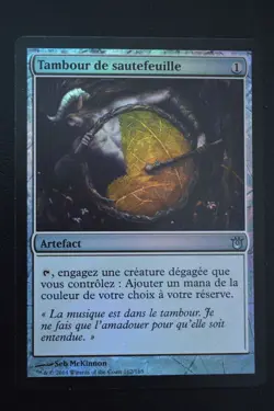 Magic The Gathering MTG SPRINGLEAF DRUM FRENCH FOIL Born of the Gods NM - Image 1