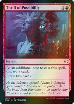 MTG Thrill of Possibility Foil ** Phyrexia: All Will Be One ** English (NM) - Image 1