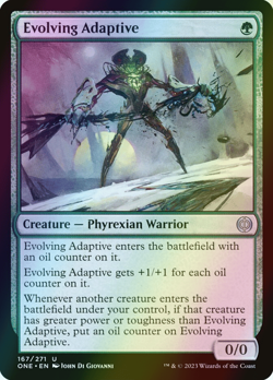 MTG Evolving Adaptive Foil ** Phyrexia: All Will Be One ** English (NM) - Image 1