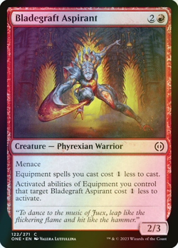 MTG Bladegraft Aspirant Foil ** Phyrexia: All Will Be One ** English (NM) - Image 1