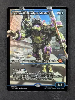 2026 MTG DONATELLO, GADGET MASTER #0283 TMNT Foil Showcase Mythic Rare - Image 1