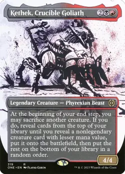 MTG Kethek, Crucible Goliath Borderless ** All Will Be One ** English (NM) - Image 1