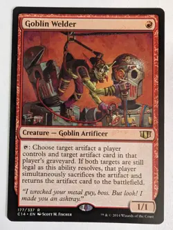 MTG Goblin Welder Commander 2014 177/337 Regular Rare - Image 1