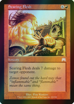 MTG Searing Flesh Foil ** Onslaught ** English (LP) - Image 1