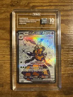 2023 Pokemon Scarlet & Violet Obsidian Flames Vespiquen Ultra Rare TAG GM 10 - Image 1