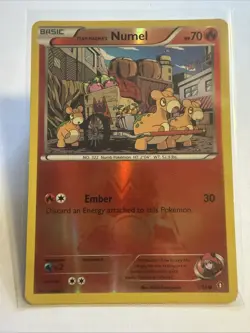 Pokemon TCG Team Magma's Numel 1/34 Reverse Holo Rare XY Double Crisis - Image 1
