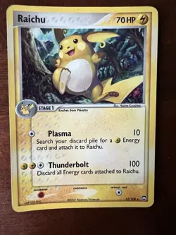 Pokemon Card - Raichu Power Keepers 12/108 Holo Rare - Image 1
