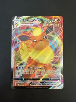 Pokemon TCG Flareon Vmax SWSH07: Evolving Skies 018/203 Ultra Rare NM - Image 1
