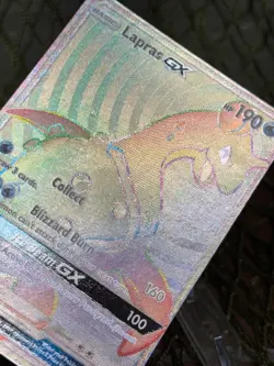 LAPRAS GX ~ Pokemon TCG: Sun & Moon BASE FULL ART SECRET RARE RAINBOW - Image 3