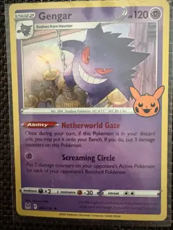 Pokemon Gengar card lot x2 066/196 Netherworld Gate Screaming Circle 2022 - Image 1