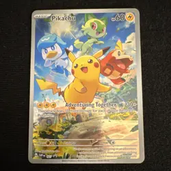 Pokemon Pikachu SVP: Scarlet & Violet Promo Holo 027 Basic 60 HP English - Image 1