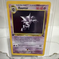 Pokemon TCG Haunter Fossil 6/62 Holo Rare 1st Edition 50 HP 1999 - Image 2