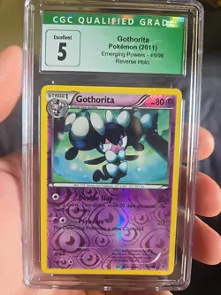 2011 Gothorita 45/98 Pokemon Reverse Holo Foil Emerging Powers CGC 5 Qualified - Image 1