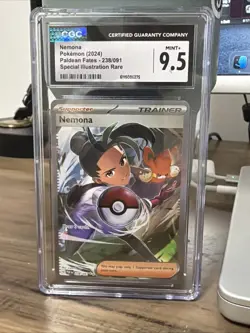 Pokemon Nemona 238/091 Paldean Fates Special Illustration Rare CGC 9.5 - Image 1