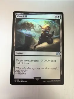 Overkill - 109 - Magic: Final Fantasy MTG - Uncommon - FOIL - FFX - Tidus - Image 1