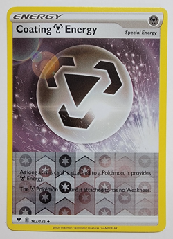 Coating Metal Energy 163/185 Reverse Holo Near Mint Vivid Voltage Pokemon TCG - Image 1