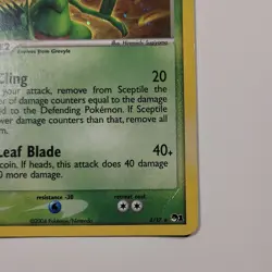 Sceptile 004/017 POP Series 1 Holo Pokemon TCG Card 2004 - Image 4