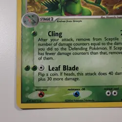 Sceptile 004/017 POP Series 1 Holo Pokemon TCG Card 2004 - Image 5