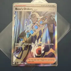 Pokemon TCG Boss's Orders Trainer Full Art Card 248/193 Paldea Evolved NM - Image 1