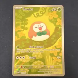 Pokemon TCG Rowlet Full Art POR 090/088 Holo Rare Basic 80 HP Card - Image 1