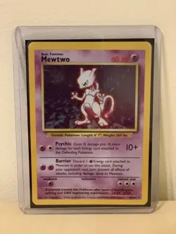 🔥RARE Pokemon Mewtwo HOLO Base Set, 10/102 - Image 1