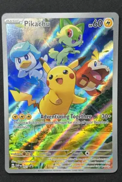 Pokemon TCG Pikachu SVP 027 Scarlet & Violet Black Star Promo English ⚡ - Image 1
