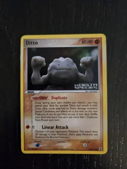 Ditto (Geodude) 62/113 Delta Species Reverse Holo Rare Pokemon TCG Nintendo - MP - Image 1