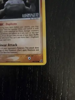 Ditto (Geodude) 62/113 Delta Species Reverse Holo Rare Pokemon TCG Nintendo - MP - Image 4