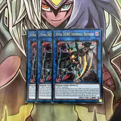 DUOV-EN013 x3 Xtra HERO Infernal Devicer Ultra Rare Excellent Condition Yugioh - Image 1
