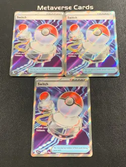 Pokemon TCG English Me02: Phantasmal Flames Switch 123/094 Lot*3 - Image 1