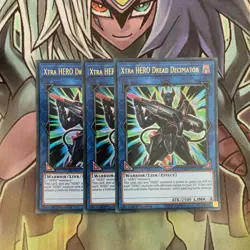 LEHD-ENA00 x3 Xtra HERO Dread Decimator Ultra Rare Excellent Condition Yugioh - Image 1