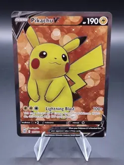 Pikachu V 157/172 NM/LP. Full Art Ultra Rare Pokemon TCG - Brilliant Stars - Image 2