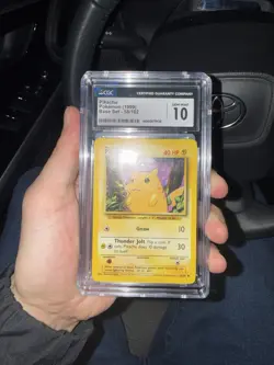 Pikachu 1999 Pokemon Base Set 58/102 CGC Gem Mint 10 Unlimited Common English - Image 4