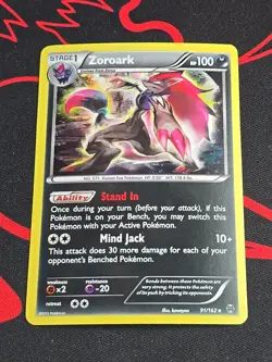 Zoroark 91/162 Breakthrough Holo Rare Pokemon TCG Light Play LP - Image 1