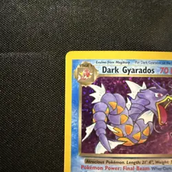 Dark Gyarados 8/82 Holo Rare Celebrations Classic Collection Pokemon - Image 2