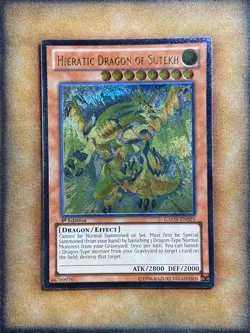 Yugioh Hieratic Dragon of Sutekh GAOV-EN025 Ultimate Rare 1st Ed NM - Image 1