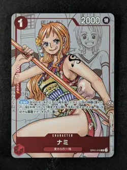 2022 One Piece MANGA NAMI #OP01-016 Premium Coll. 25th Anniv. Alt Art Japanese - Image 1